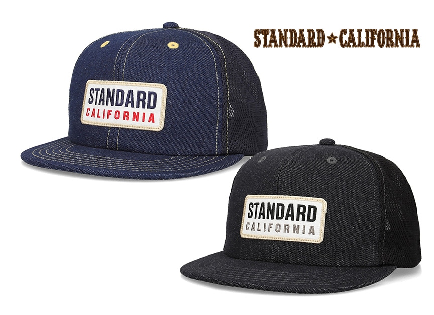 STANDARD CALIFORNIA������������ɥ���ե���˥���SD Box Logo Patch Denim Mesh Cap���ܥå��� ���� �ѥå� �ǥ˥ࡡ����åס�˹�ҡ�2����INDIGO/BLACK��