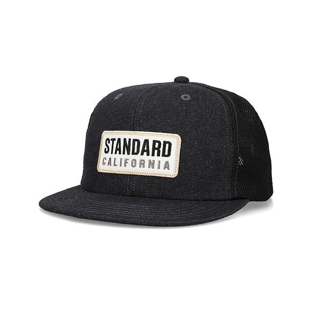 STANDARD CALIFORNIA������������ɥ���ե���˥���SD Box Logo Patch Denim Mesh Cap���ܥå��� ���� �ѥå� �ǥ˥ࡡ����åס�˹�ҡ�2����INDIGO/BLACK��