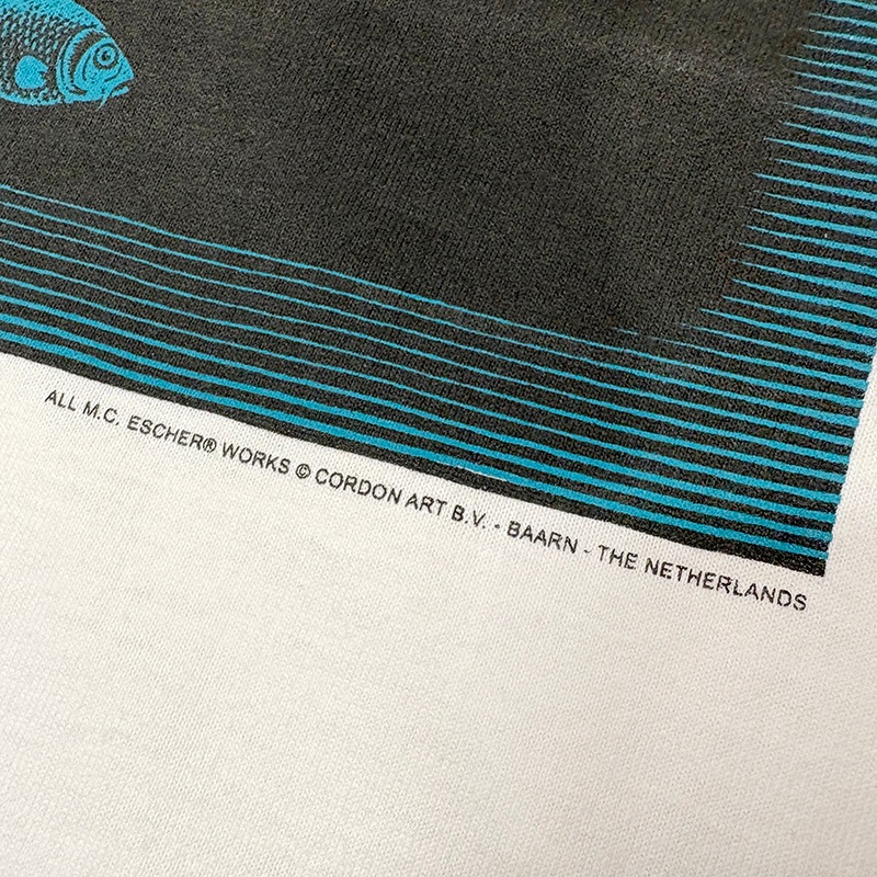 ��Dead Stock�ۡ�Maurits Escher �ޥ���åġ����å��㡼���ֶ��ȿ�� S/S T-Shirts ȾµT����ġ�col:WHITE��size:LARGE��WESTSIDE IMPRESSIONS��Made in U.S.A. �ڥǥåɥ��ȥå��ۡ���š�