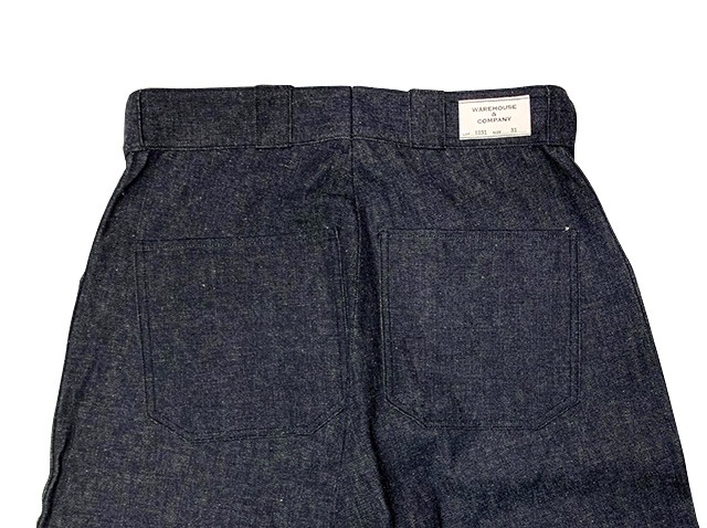 WAREHOUSE �������ϥ�����Lot 1231 NEWDEAL PROGRAMS DENIM TROUSERS �˥塼�ǥ����� �ץ������ �ǥ˥� �ȥ饦��������INDIGO ����ǥ�����NON WASH �Υ󥦥��å���