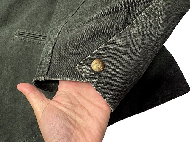 Carhartt �����ϡ��ȡ�Detroit Jacket �ǥȥ����� ���㥱�åȡ�col:OLIVE��size:4XL����USED �桼���ɡۡ���š�