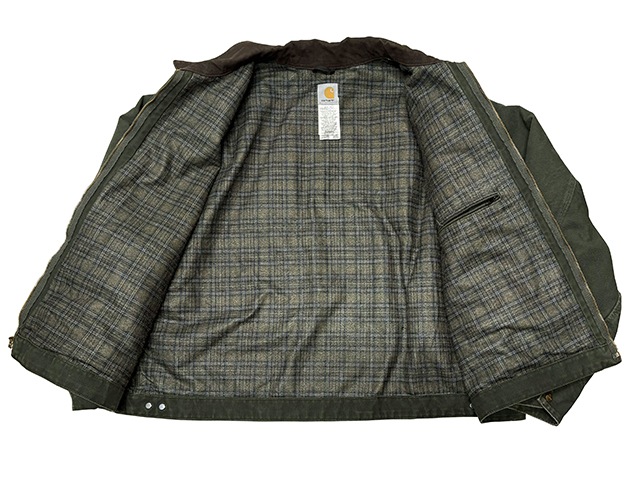 Carhartt �����ϡ��ȡ�Detroit Jacket �ǥȥ����� ���㥱�åȡ�col:OLIVE��size:4XL����USED �桼���ɡۡ���š�