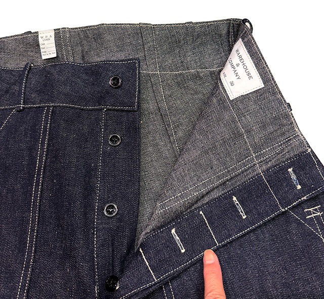 WAREHOUSE �������ϥ�����Lot1239��WPA DOUBLE KNEE DENIM TROUSERS�����֥�ˡ� �ǥ˥� �ȥ饦������̤�������ꥸ�å�