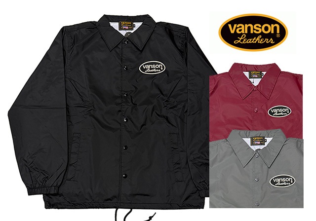 VANSON �Х󥽥� COACH JACKET�����������㥱�åȡ�3����BLACK/BURGUNDY/ CEMENT��
