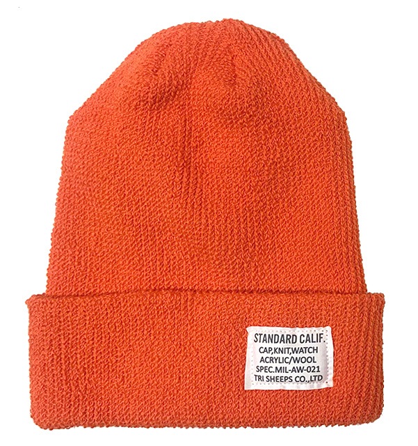 STANDARD CALIFORNIA ����������ɥ���ե���˥���SD COTTON WATCH CAP ���åȥ� ��å� ����åס�3��(ORANGE/BLACK/OLIVE)��Made in Japan