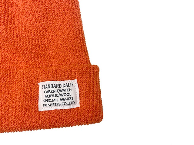 STANDARD CALIFORNIA ����������ɥ���ե���˥���SD COTTON WATCH CAP ���åȥ� ��å� ����åס�3��(ORANGE/BLACK/OLIVE)��Made in Japan