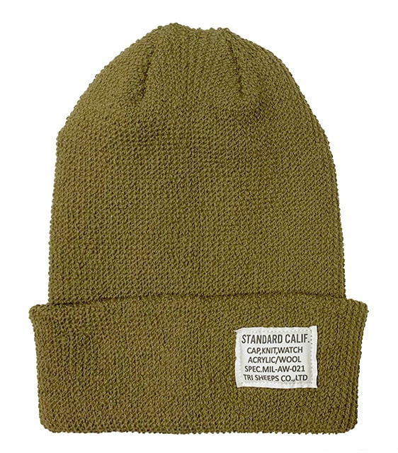 STANDARD CALIFORNIA ����������ɥ���ե���˥���SD COTTON WATCH CAP ���åȥ� ��å� ����åס�3��(ORANGE/BLACK/OLIVE)��Made in Japan