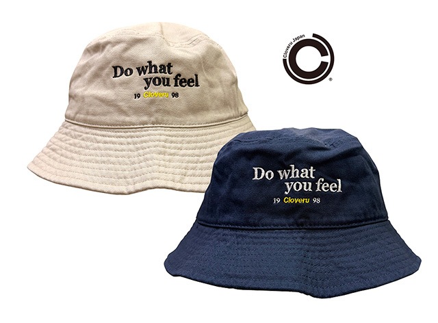 �ں����١ۡڤ�1����1���Τߡ�Cloveru �������Х� "do what you feel" Summer Limited Bucket Hat��˹�� �Х��åȥϥåȡ��Х��ϡ�2����Khaki/Navy��