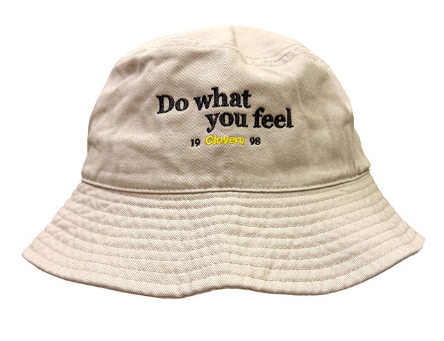 �ں����١ۡڤ�1����1���Τߡ�Cloveru �������Х� "do what you feel" Summer Limited Bucket Hat��˹�� �Х��åȥϥåȡ��Х��ϡ�2����Khaki/Navy��