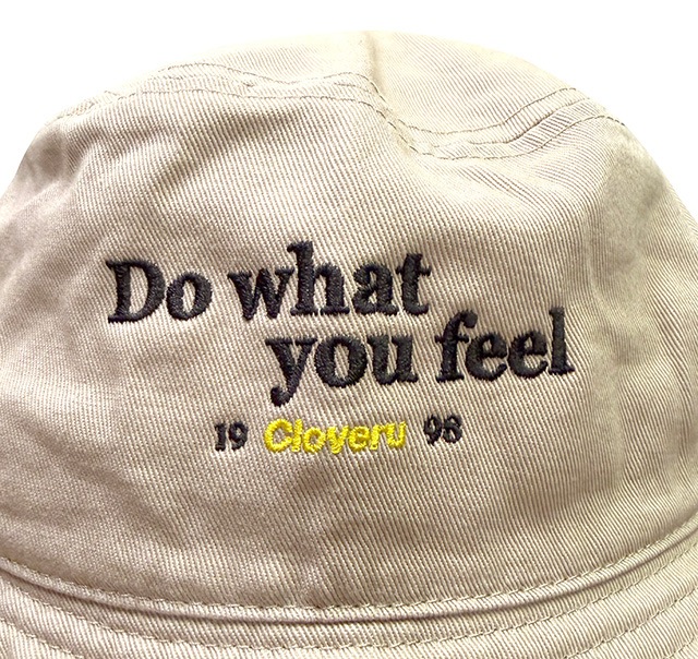 �ں����١ۡڤ�1����1���Τߡ�Cloveru �������Х� "do what you feel" Summer Limited Bucket Hat��˹�� �Х��åȥϥåȡ��Х��ϡ�2����Khaki/Navy��