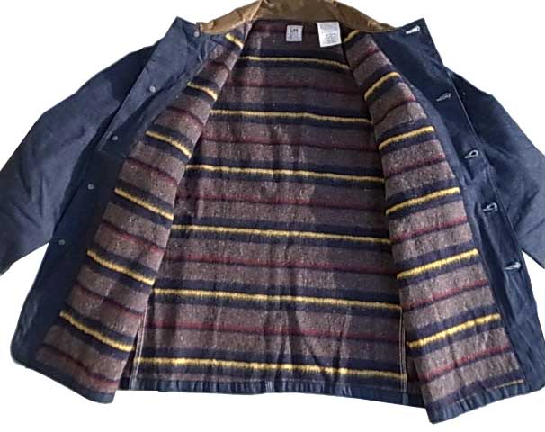 �� DEADSTOCK��60's Lee �꡼��81-LJ DENIM COVERALL JACKET��ALASKAN LINING �ǥ˥ࡡ���С������롡�֥�󥱥åȥ饤�ʡ���size:44��Made in USA �ǥåɥ��ȥå���1960ǯ������Vintage ������ơ����ۡ���š�