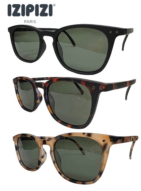 IZIPIZI �����ԥ���SUN POLARIZED #E�����󥰥饹���и���󥺡�UV PROTECTION��GREEN LENSES ���꡼���󥺡�3��(BLACK/TORTOISE/LT.TORTOISE)