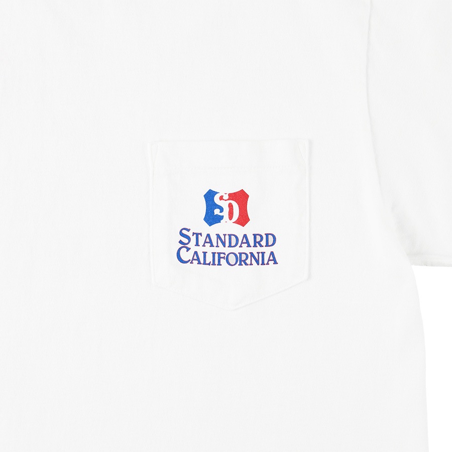 STANDARD CALIFORNIA ����������ɥ���ե���˥���SD Heavyweight Shield Logo Pocket T �إӡ��������� ������ɥ��� �ݥ��å�T����ġ�Ⱦµ��3����BLACK/WHITE/NAVY��2025
