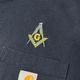 Carhartt �����ϡ��ȡ�Freemason�ɽ���H/N T-SHIRTS �إ�꡼�ͥå� T����ġ�col.Navy��size:2XL��ORIGINAL FIT ���ꥸ�ʥ�ե��åȡ�COTTON100%����USED �桼���ɡۡ���šۡ�Ź�޻����Բġ�