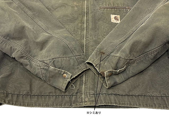 90s��Carhartt �����ϡ��ȡ�Detroit Jacket �ǥȥ����� ���㥱�åȡ�col:OLIVE��size:ɽ���ʤ�(3XL����)��MADE IN U.S.A. ����ꥫ������VINTAGE ������ơ����ۡ���š�