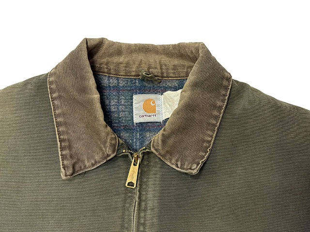 90s��Carhartt �����ϡ��ȡ�Detroit Jacket �ǥȥ����� ���㥱�åȡ�col:OLIVE��size:ɽ���ʤ�(3XL����)��MADE IN U.S.A. ����ꥫ������VINTAGE ������ơ����ۡ���š�