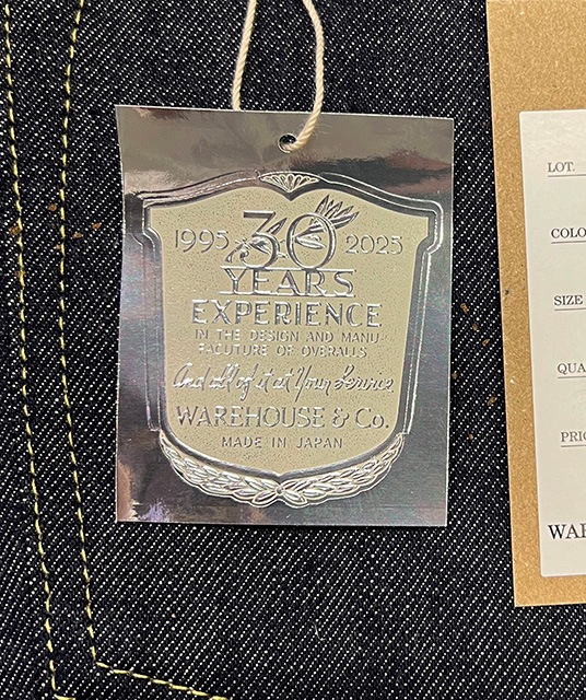 ��30��ǯ��ǰ��ǥ��WAREHOUSE �������ϥ�����Lot S1003XX-LTD��LIMITED EDITION�ۡ�INDIGO ����ǥ������ͥ�ݥ��åȡ������ǥ롡�ǥ˥ࡡ�����󥺡��ꥸ�åȡ��Υ󥦥��å��塡̤������2025FW