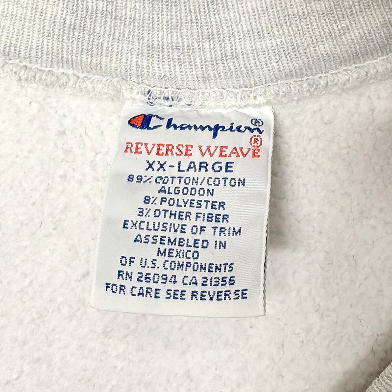 90s��Champion �����ԥ���REVERSE WEAVE CREW NECK SWEAT SHIRTS ��С����������� ���롼�ͥå� �������å� ����ġ�col:GRAY��size:XX-LARGE��DARTMOUTH��ء��ɽ���������VINTAGE ������ơ����ۡ���šۡ�Ź�޻����Բġ�