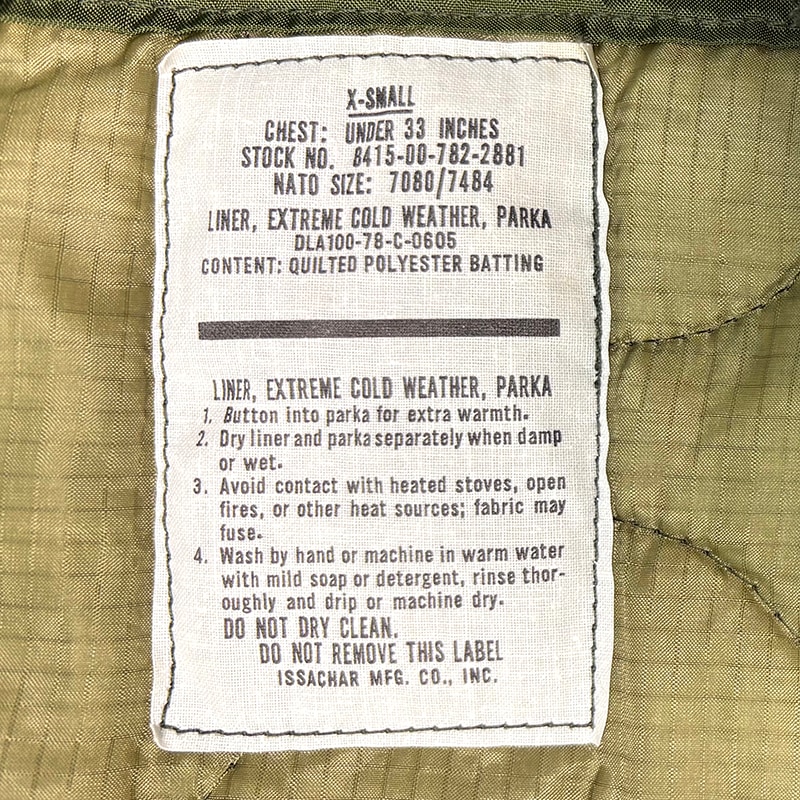 ��DEAD STOCK�� U.S.ARMY M-65 FISHTAIL PARKA FULL SET��size:X-SMALL���ե륻�åȡ��ե�����ɥѡ��������ե��å���ơ��롡�饤�ʡ����ߥ꥿�꡼���㥱�åȡ��饤�ʡ����㥱�å� �ڥǥåɥ��ȥå���