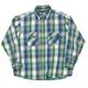 90s��FIVE BROTHER �ե����֥֥饶����L/S Flannel Shirt ���󥰥��꡼�� �ե��ͥ� ����ġ������å�����col:BLUE��GREEN��size:XL ��VINTAGE ������ơ����ۡ���š�