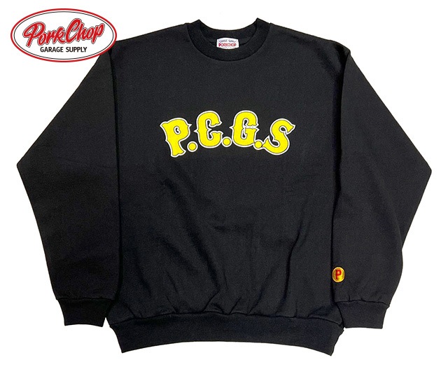 PORKCHOP トレーナー Lサイズ ブラック PORKCHOP GARAGE SUPPLY ポークチョップ ガレージサプライ CIRCLE PORK