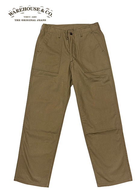 WAREHOUSE �������ϥ�����Lot1086 MILITARY HERRINGBONE PANTS �ߥ꥿�꡼ �إ��ܡ��� �ѥ�� ��NON WASH �Υ󥦥��å��塡�ꥸ�åȡ��٥������ѥ��