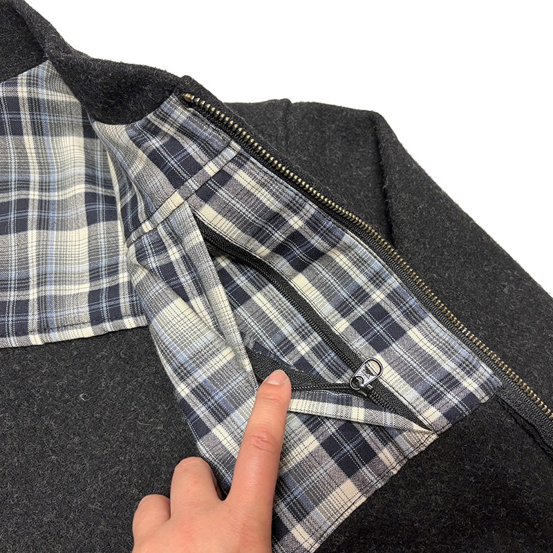 FILSON �ե��륽��WOOL ZIPPER JACKET ������ ���åѡ� ���㥱�åȡ�col:CHARCOAL��size:L��100�� VIRGIN WOOL��Made in U.S.A.����USED �桼���ɡۡ���š�