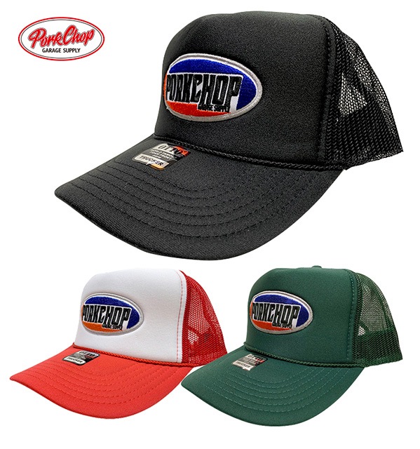 PORKCHOP GARAGE SUPPLY ݡå 졼 ץ饤2nd OVAL MESH CAP  Х å åסå˹2024SS