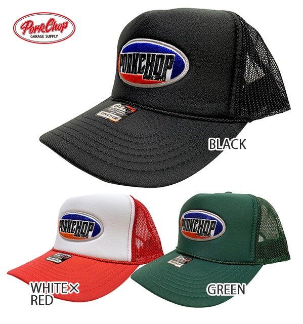 PORKCHOP GARAGE SUPPLY ݡå 졼 ץ饤2nd OVAL MESH CAP  Х å åסå˹2024SS
