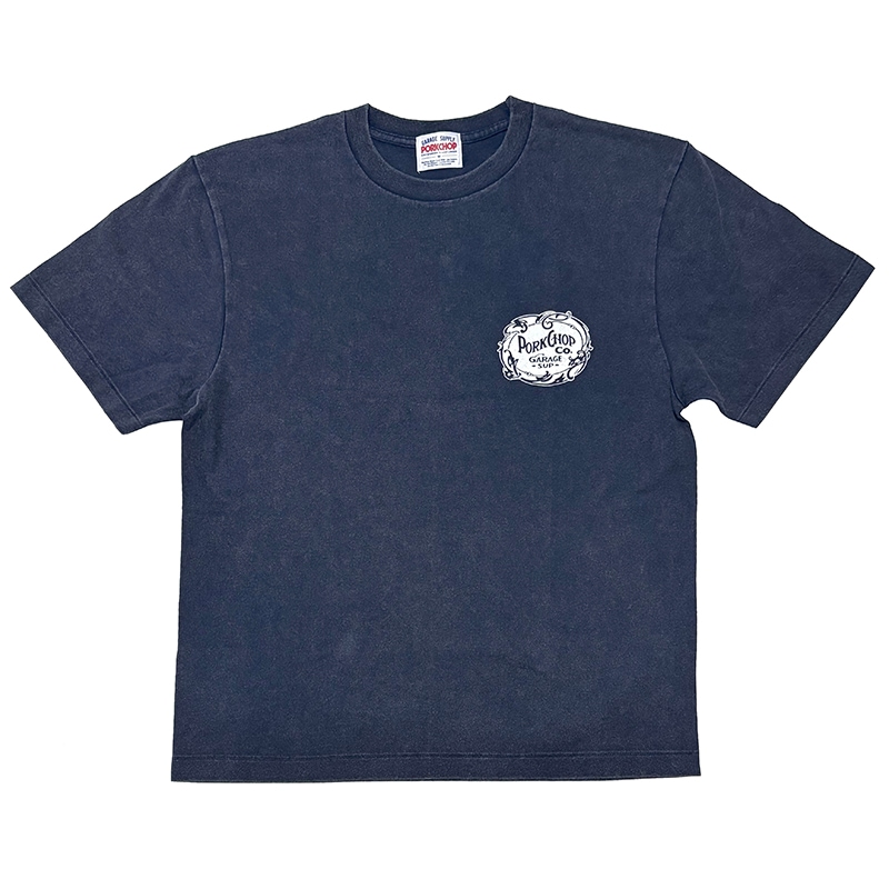 PORKCHOP GARAGE SUPPLY �ݡ�������å� ���졼�����ץ饤��F LEAF LOGO TEE F �꡼�� ���� T����ġ�Ⱦµ��3��(FADE GRAY/FADE NAVY/FADE BEIGE)��2026SS