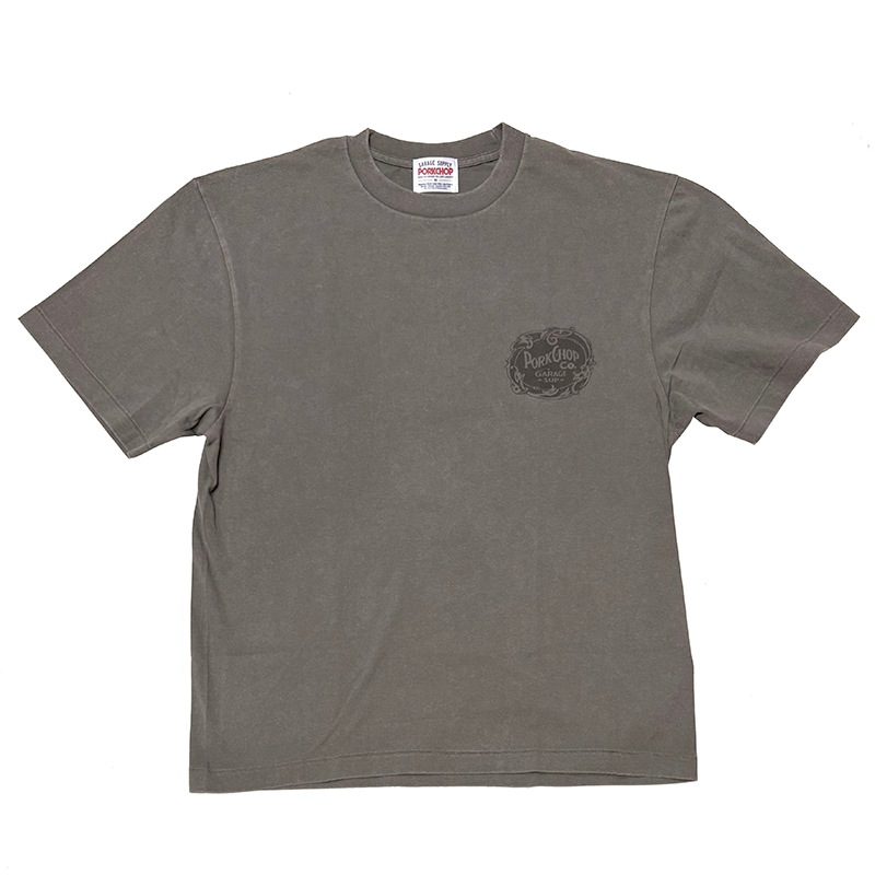 PORKCHOP GARAGE SUPPLY �ݡ�������å� ���졼�����ץ饤��F LEAF LOGO TEE F �꡼�� ���� T����ġ�Ⱦµ��3��(FADE GRAY/FADE NAVY/FADE BEIGE)��2026SS