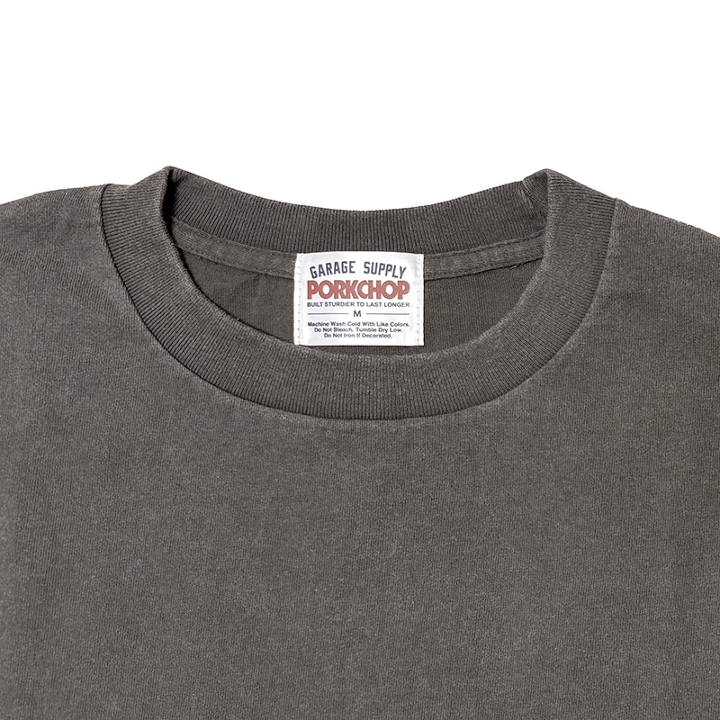 PORKCHOP GARAGE SUPPLY �ݡ�������å� ���졼�����ץ饤��F LEAF LOGO TEE F �꡼�� ���� T����ġ�Ⱦµ��3��(FADE GRAY/FADE NAVY/FADE BEIGE)��2026SS