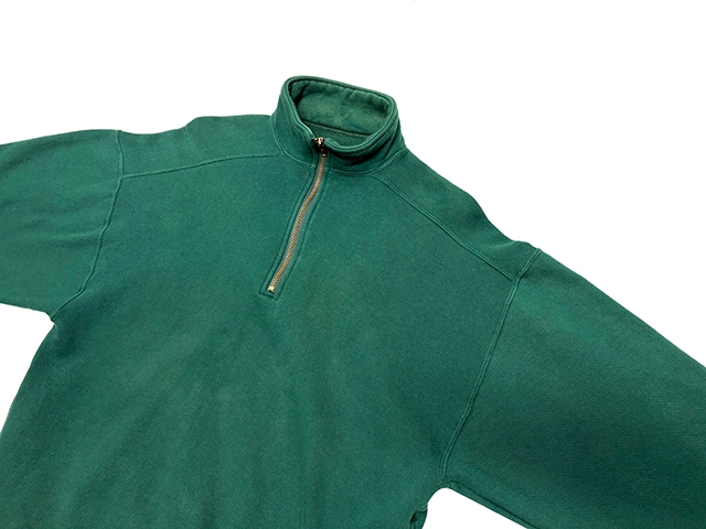 90s��L.L.BEAN by RUSSELL ATHLETIC ���륨��ӡ��� �� ��å��륢������å���HALF ZIP PULLOVER �ϡ��ե��å� �ץ륪���С���col:DARK GREEN��size:LARGE��Made in U.S.A.������ꥫ�� ��VINTAGE ������ơ����ۡ���šۡ�Ź�޻����Բġ�