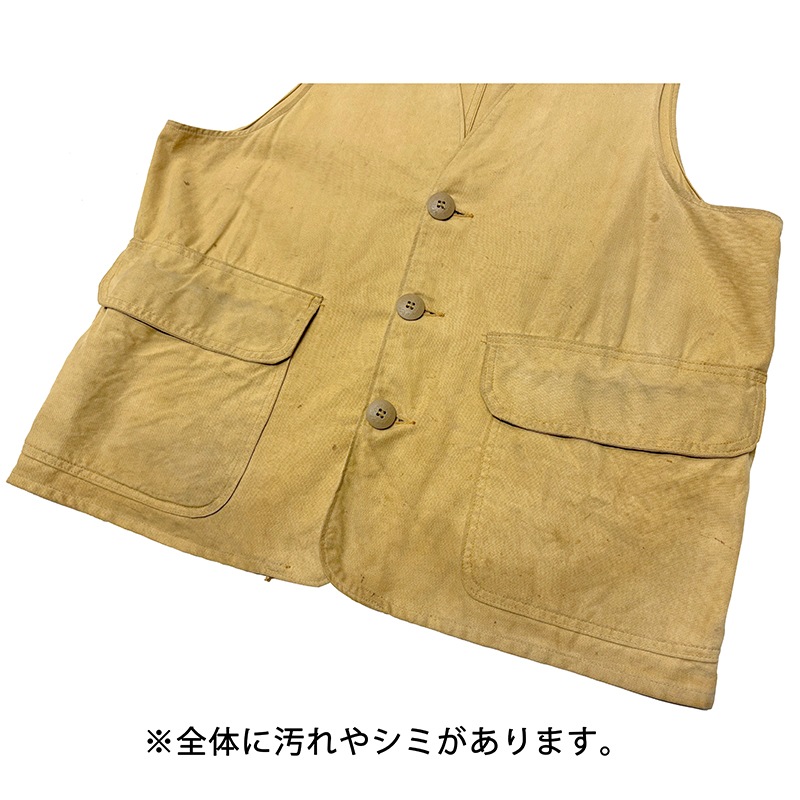 50s��J.C.higgins J.C.�ҥ��󥹡�Hunting Vest �ϥ�ƥ��󥰥٥��ȡ�col:BEIGE��size:ɽ���ʤ�(XL����)��Sears �������� ��VINTAGE �ӥ�ơ����ۡ���š�