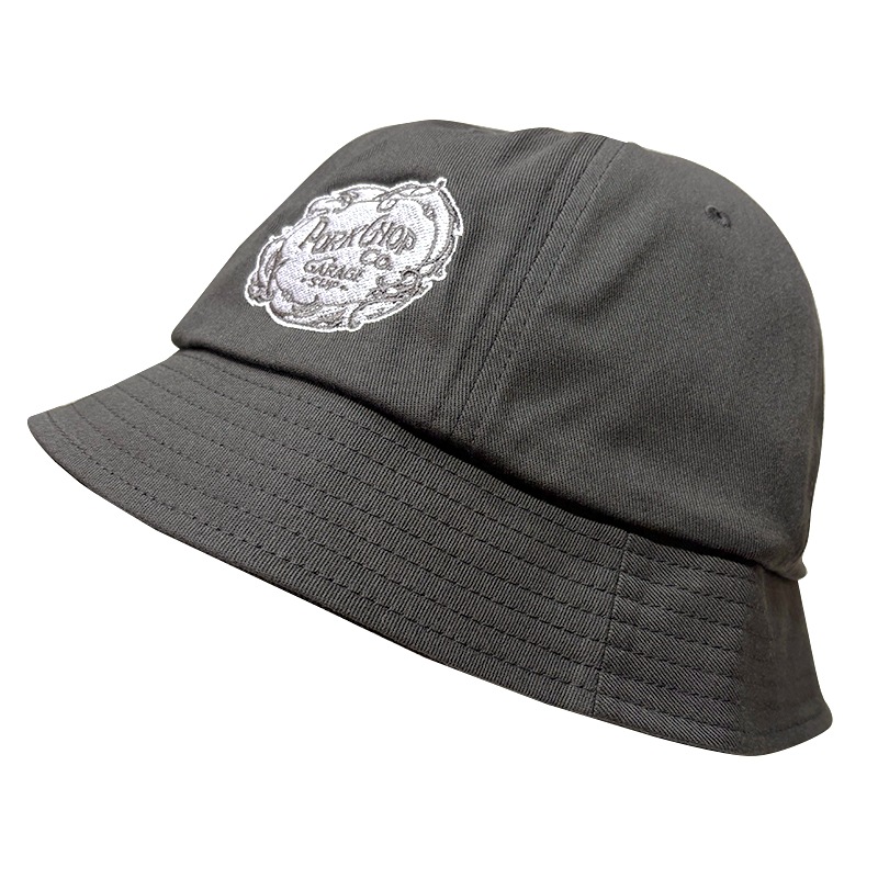 PORKCHOP GARAGE SUPPLY �ݡ�������å� ���졼�� ���ץ饤��F LEAF BALL HAT F �꡼�� �ܡ��� �ϥåȡ�3��(OFF WHITE/ASH BLACK/OLIVE)���ϥåȡ�˹�ҡ�FLEXFIT��2026SS