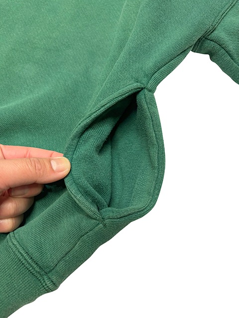 ��SALE 30%OFF�� 90s��L.L.BEAN by RUSSELL ATHLETIC ���륨��ӡ��� �� ��å��륢������å���HALF ZIP PULLOVER �ϡ��ե��å� �ץ륪���С���col:LIGHT GREEN��size:MEDIUM��Made in U.S.A.������ꥫ�� ��VINTAGE ������ơ����ۡ���šۡ�Ź�޻����Բġ�