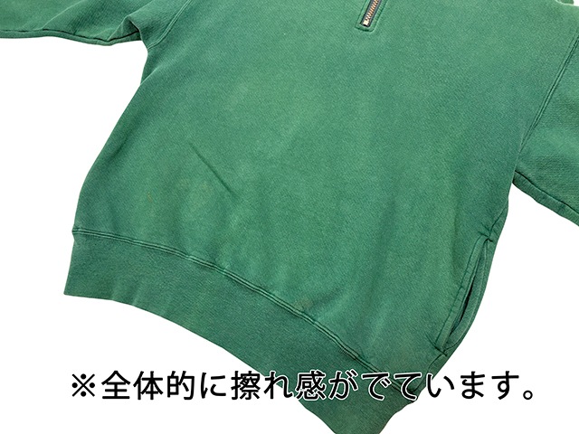 ��SALE 30%OFF�� 90s��L.L.BEAN by RUSSELL ATHLETIC ���륨��ӡ��� �� ��å��륢������å���HALF ZIP PULLOVER �ϡ��ե��å� �ץ륪���С���col:LIGHT GREEN��size:MEDIUM��Made in U.S.A.������ꥫ�� ��VINTAGE ������ơ����ۡ���šۡ�Ź�޻����Բġ�