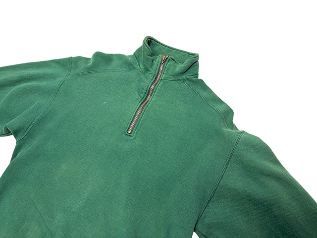 ��SALE 30%OFF�� 90s��L.L.BEAN by RUSSELL ATHLETIC ���륨��ӡ��� �� ��å��륢������å���HALF ZIP PULLOVER �ϡ��ե��å� �ץ륪���С���col:LIGHT GREEN��size:MEDIUM��Made in U.S.A.������ꥫ�� ��VINTAGE ������ơ����ۡ���šۡ�Ź�޻����Բġ�