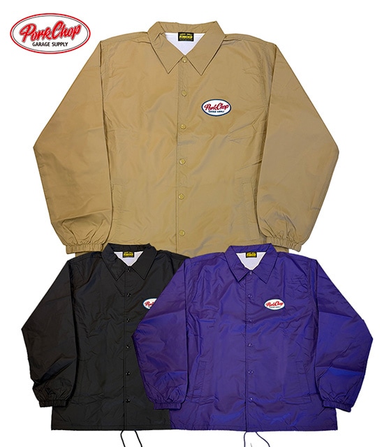 PORKCHOP GARAGE SUPPLY �ݡ�������å� ���졼�� ���ץ饤��BOMB COACH JACKET  �ܥ� ������ ���㥱�åȡ�2025FW������������3��(KHAKI/BLACK/PURPLE)