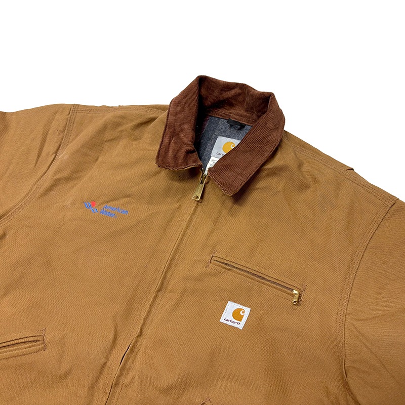 ��DEADSTOCK�� Carhartt �����ϡ��ȡ�Detroit Jacket �ǥȥ����� ���㥱�åȡ�col:DUCK BROWN��size:48 REGULAR���֥�󥱥åȥ饤�ʡ���Made in U.S.A.���ڥǥåɥ��ȥå��ۡ���š�