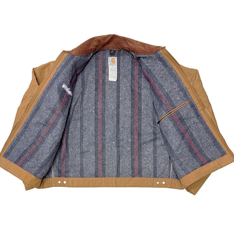 ��DEADSTOCK�� Carhartt �����ϡ��ȡ�Detroit Jacket �ǥȥ����� ���㥱�åȡ�col:DUCK BROWN��size:48 REGULAR���֥�󥱥åȥ饤�ʡ���Made in U.S.A.���ڥǥåɥ��ȥå��ۡ���š�