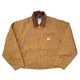 ��DEADSTOCK�� Carhartt �����ϡ��ȡ�Detroit Jacket �ǥȥ����� ���㥱�åȡ�col:DUCK BROWN��size:48 REGULAR���֥�󥱥åȥ饤�ʡ���Made in U.S.A.���ڥǥåɥ��ȥå��ۡ���š�