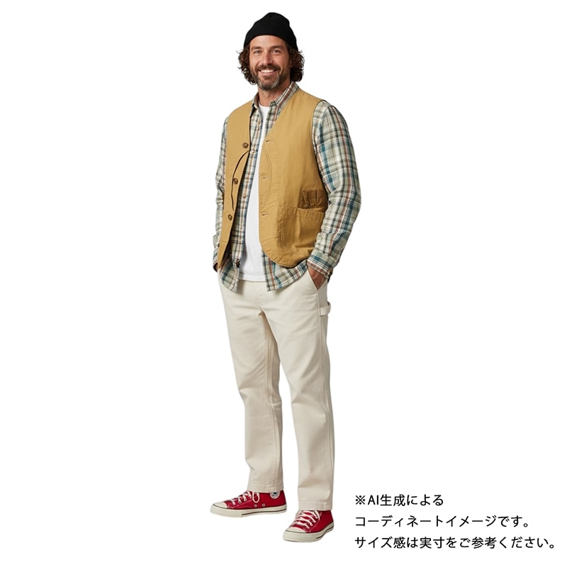 50s��Utica Duxbak �桼�ƥ��� ���å����Хå���Hunting Vest �ϥ�ƥ��󥰥٥��ȡ�col:BEIGE��size:ɽ���ʤ�(L����)���ϡ��եࡼ�� ��VINTAGE �ӥ�ơ����ۡ���š�