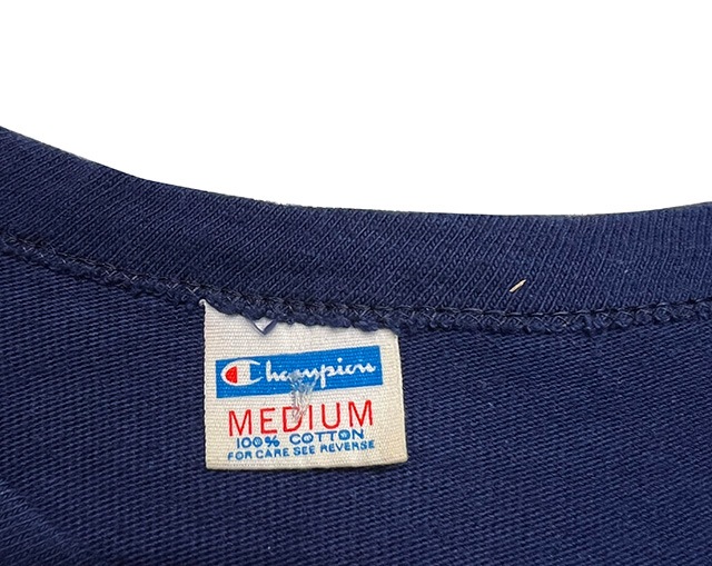 70s CHAMPION ԥFOOTBALL TEE  եåȥܡ롡color:NAVY size:MEDIUM С 70ǯOLD ɡۡšۡŹ޻Բġ