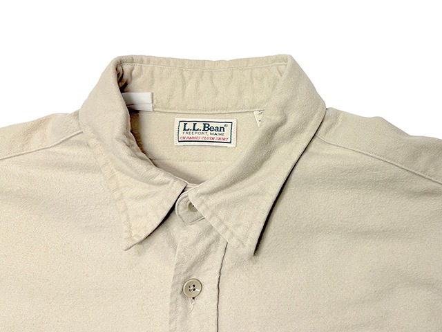 ��SALE 30%OFF�� L.L.BEAN ���륨��ӡ���CHAMOIS CLOTH SHIRT ����⥢ ������ ����ġ�col:NATURAL��size:MENS TALL(17 1/2)��Made in U.S.A.������ꥫ�� ��OLD ������ɡۡ���šۡ�Ź�޻����Բġ�