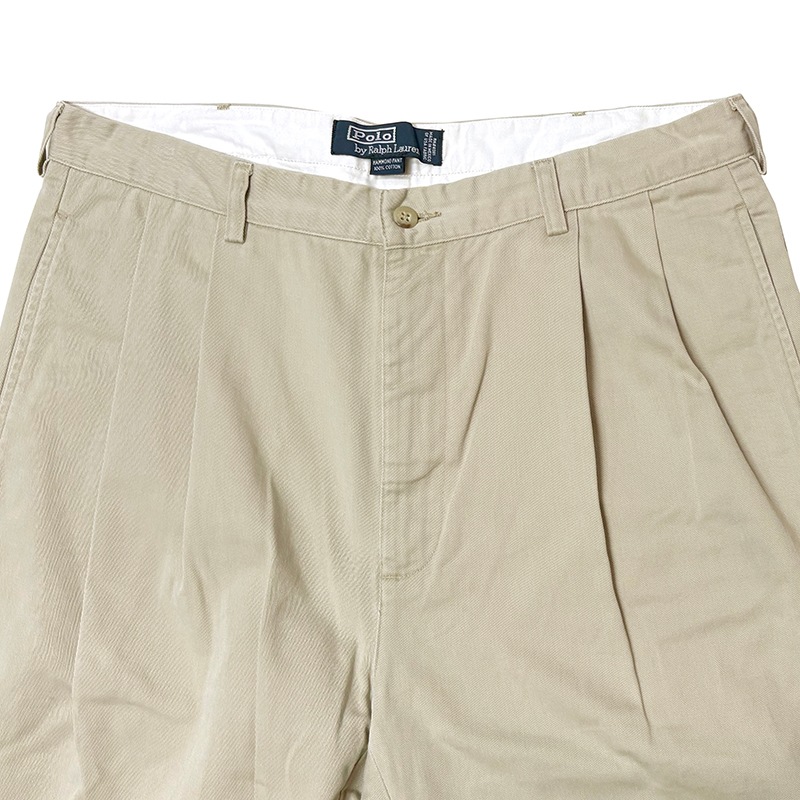 Polo by Ralph Lauren �ݥ� ���ե������HAMMOND PANT �ϥ��� �ѥ�ġ�POLO CHINO �ݥ����Ρ����Υѥ�ġ������ȥ��å���col.BEIGE��size:W36/L30ɽ����COTTON100�� ��USED �桼���ɡۡ���šۡ�Ź�޻����Բġ�