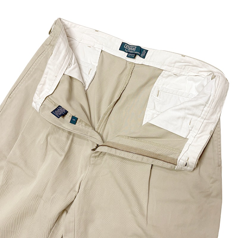 Polo by Ralph Lauren �ݥ� ���ե������HAMMOND PANT �ϥ��� �ѥ�ġ�POLO CHINO �ݥ����Ρ����Υѥ�ġ������ȥ��å���col.BEIGE��size:W36/L30ɽ����COTTON100�� ��USED �桼���ɡۡ���šۡ�Ź�޻����Բġ�