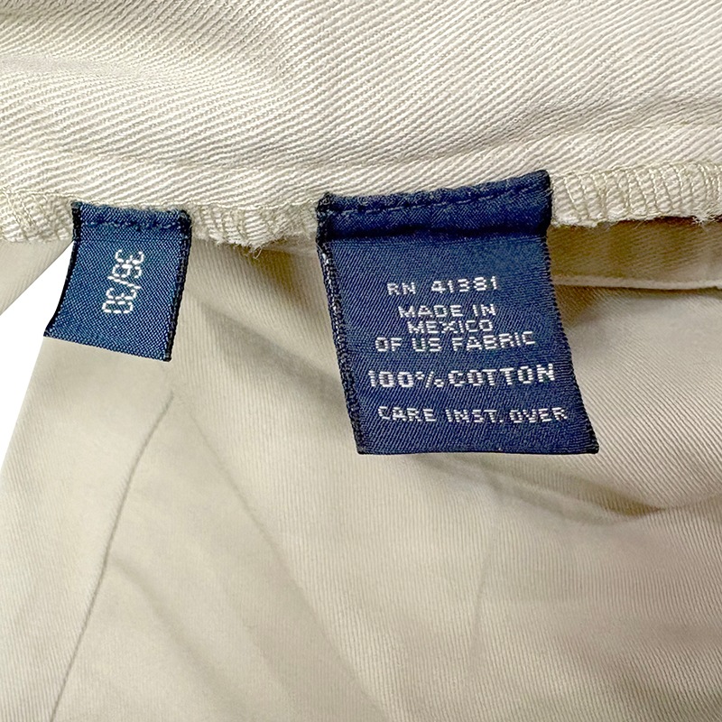 Polo by Ralph Lauren �ݥ� ���ե������HAMMOND PANT �ϥ��� �ѥ�ġ�POLO CHINO �ݥ����Ρ����Υѥ�ġ������ȥ��å���col.BEIGE��size:W36/L30ɽ����COTTON100�� ��USED �桼���ɡۡ���šۡ�Ź�޻����Բġ�