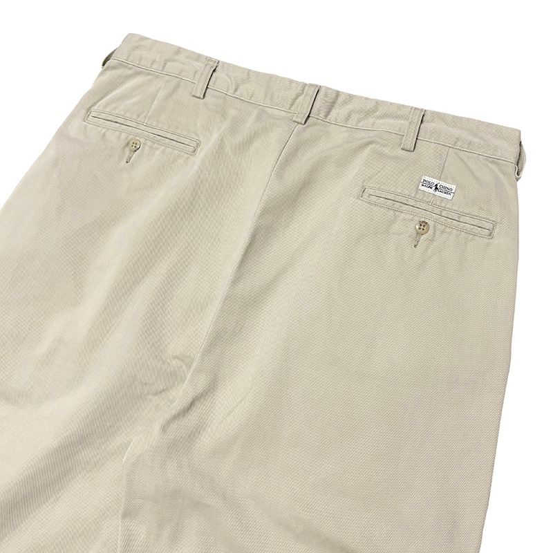 Polo by Ralph Lauren �ݥ� ���ե������HAMMOND PANT �ϥ��� �ѥ�ġ�POLO CHINO �ݥ����Ρ����Υѥ�ġ������ȥ��å���col.BEIGE��size:W36/L30ɽ����COTTON100�� ��USED �桼���ɡۡ���šۡ�Ź�޻����Բġ�