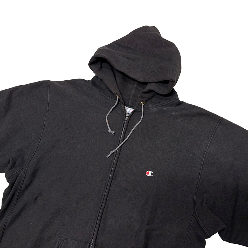 90s��Champion �����ԥ���REVERSE WEAVE FULL ZIP PARKA ��С����������� �ե른�åץѡ�������col: BLACK��size:XX-LARGE�����ݥ���ȡ��ɽ�������Made in U.S.A. ��VINTAGE ������ơ����ۡ���šۡ�Ź�޻����Բġ�
